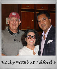 Rocky Patel with Brian and Susie at Telford's Pipe & Cigar